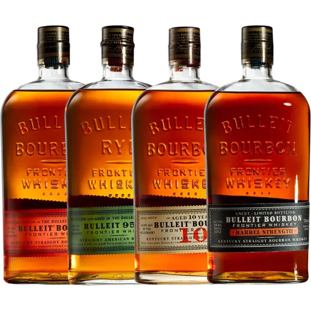 Bulleit Bourbon, 95 Rye, 10 Year, & Barrel Strength Value Bundle