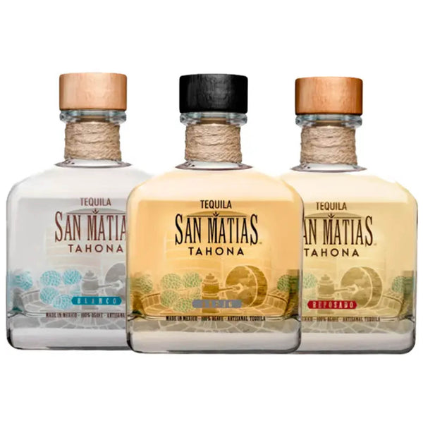 San Matias Tahona Blanco, Reposado, & Anejo Tequila Value Bundle