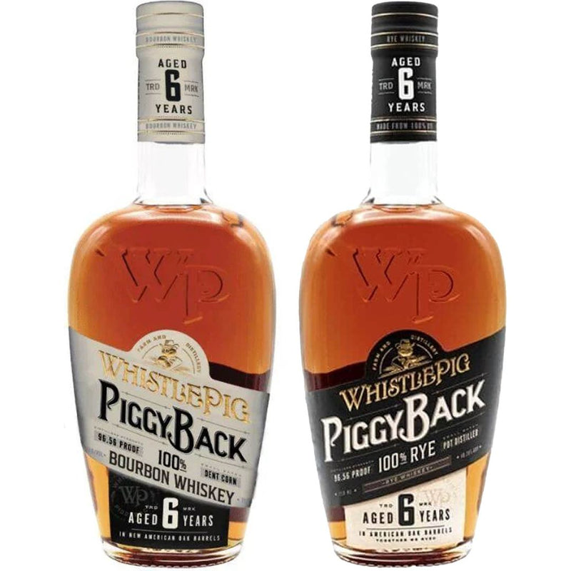 WhistlePig Piggyback 6 Year Rye & Bourbon Value Bundle 750 mL