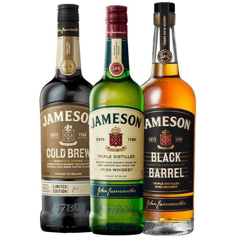 Jameson Cold Brew, Black Barrel, & Irish Whiskey Value Bundle