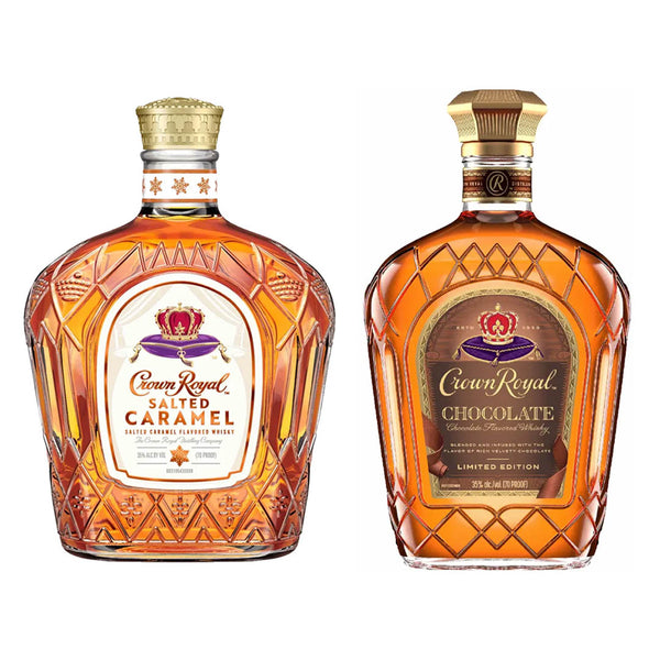 Crown Royal Salted Caramel & Chocolate Whisky Value Bundle 750 mL