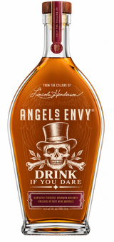 Engraved Halloween Angel's Envy Bourbon Whiskey 750 mL
