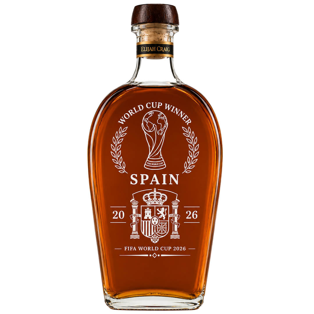 Engraved Elijah Craig World Cup Champion: Spain 750 mL