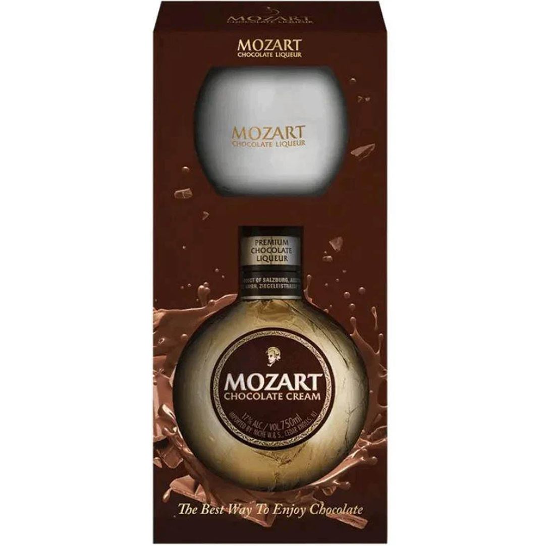 Mozart Chocolate Cream Liqueur Gift Set 750 mL