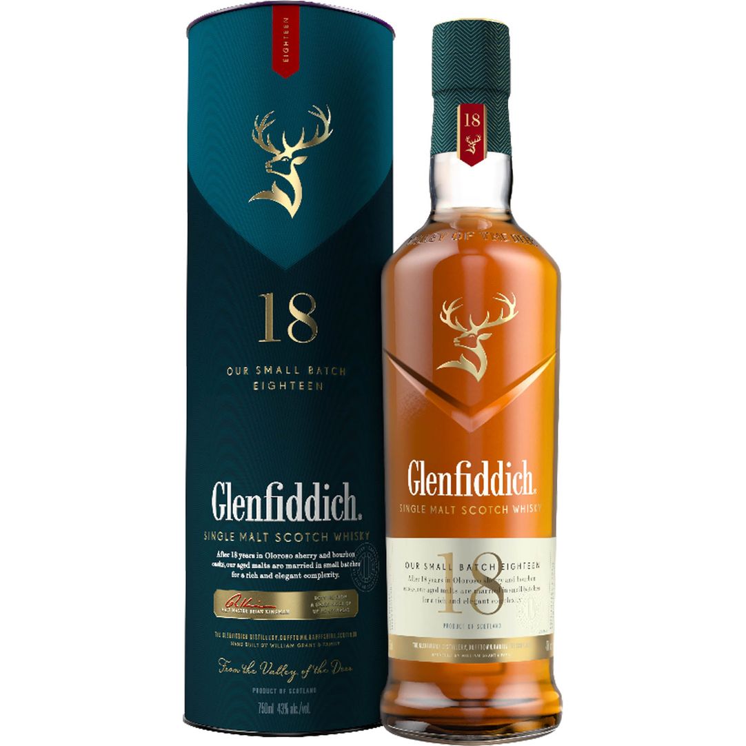 Glenfiddich 18 Year Scotch Whisky 750mL