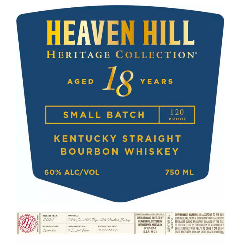 Heaven Hill Heritage Collection 18-Year-Old Barrel Proof Bourbon