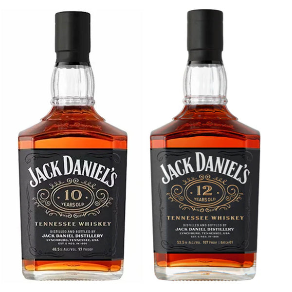 Jack Daniel's 10 & 12 Year Old Whiskey Value Bundle