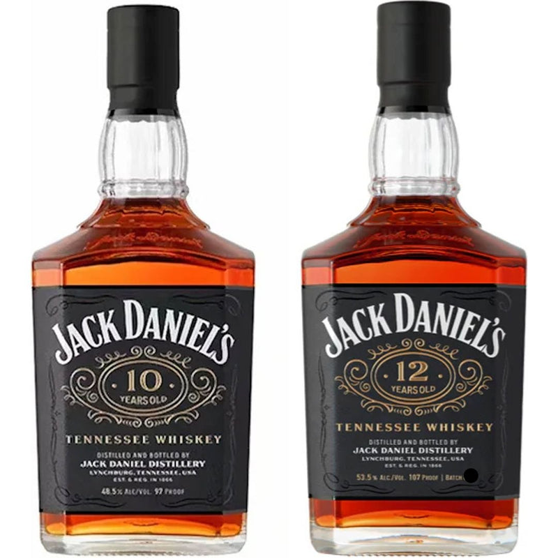 Jack Daniel's 10 & 12 Year Old Whiskey Value Bundle