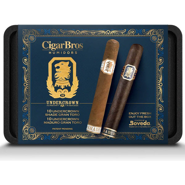 CigarBros X Undercrown 20 Premium Cigars Set + Personal Humidor