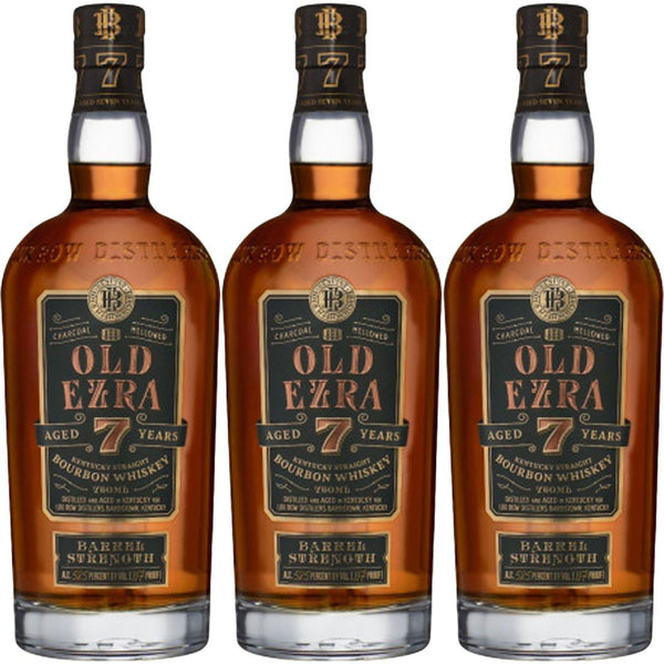 Old Ezra 7 Year Old Barrel Strength Straight Bourbon Whiskey 750 mL