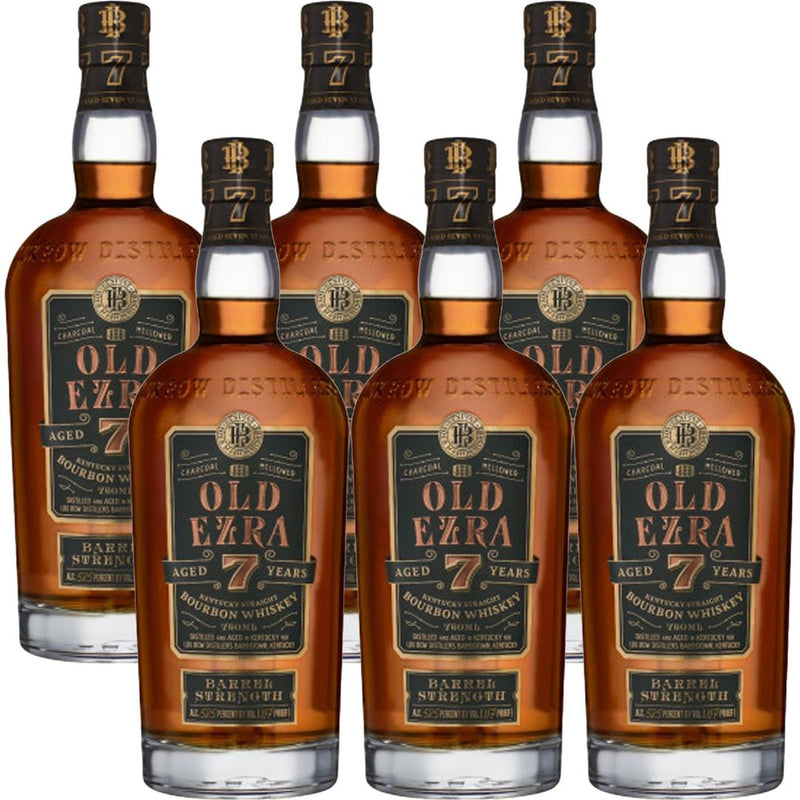 Old Ezra 7 Year Old Barrel Strength Straight Bourbon Whiskey 750 mL