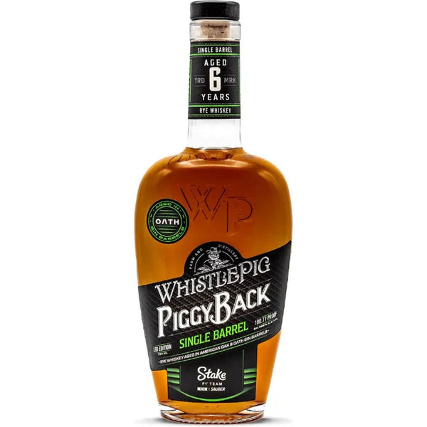 WhistlePig PiggyBack Rye: Stake F1 Team KICK Sauber Single Barrel 750 mL