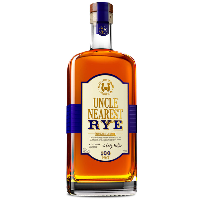Uncle Nearest Straight Rye 100 Proof Whiskey