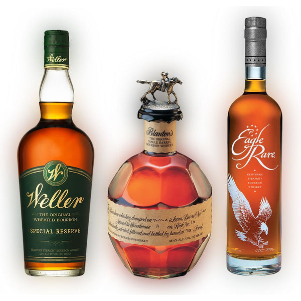 Blanton's Single Barrel Bourbon, Eagle Rare Bourbon, & Weller Special Reserve Value Bundle