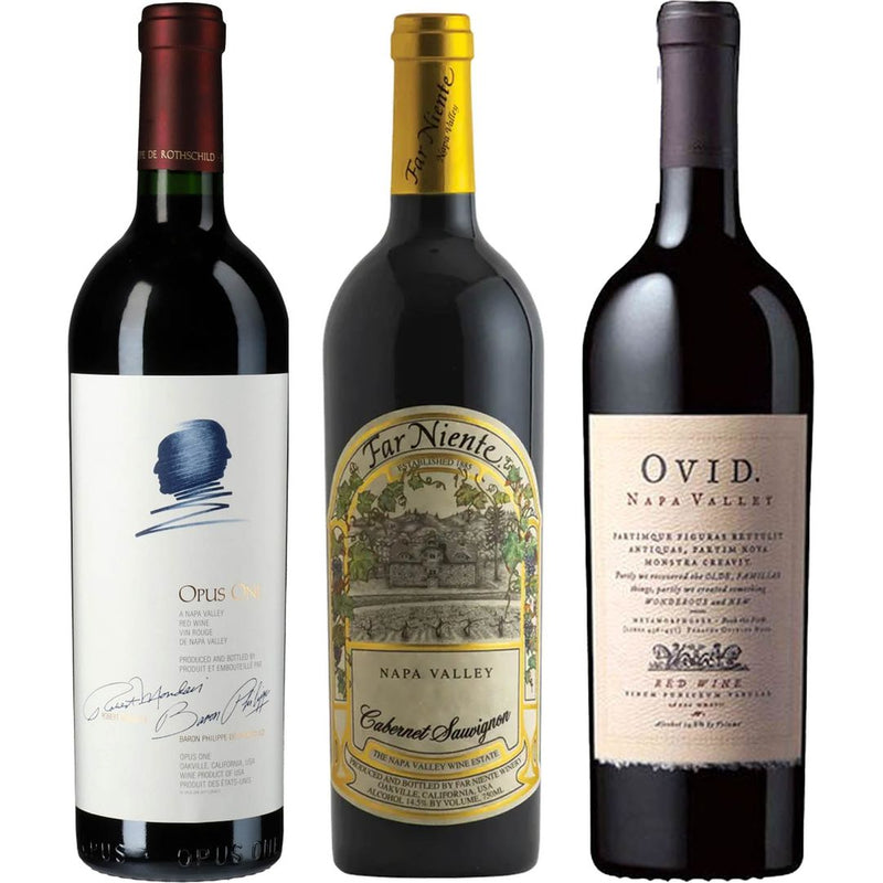Opus One, Far Niente, & Ovid Napa Red Wine Value Bundle