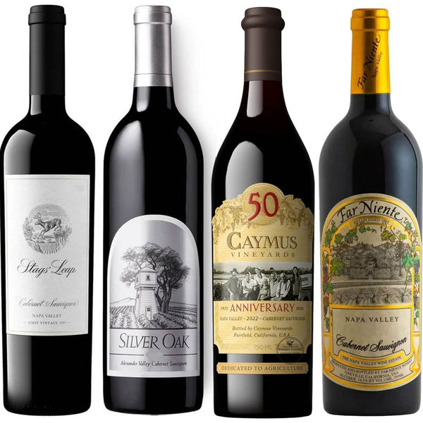 Caymus, Far Niente, Stags' Leap, & Silver Oak Value Bundle 750 mL