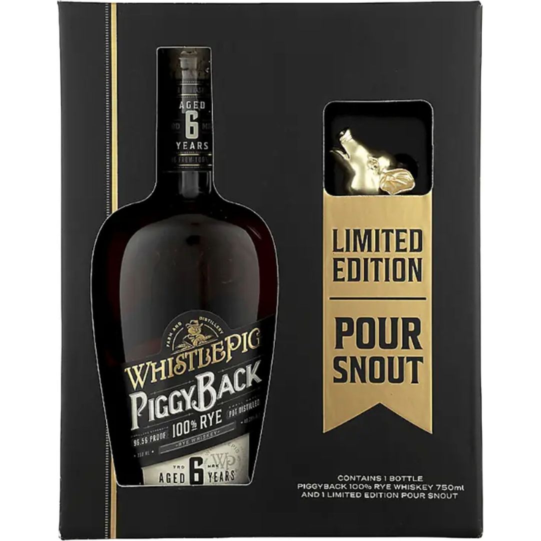 WhistlePig Piggyback 6 Year Old Rye Limited Edition Pour Snout 750 mL