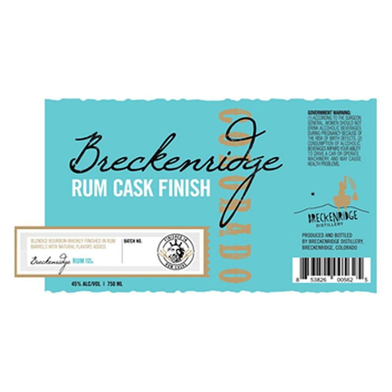 Breckenridge Distillery Rum Cask Finish Blended Bourbon Whiskey - Whiskey Caviar