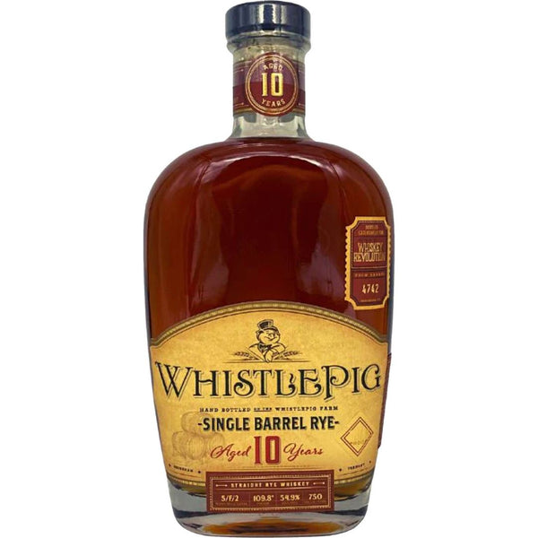 WhistlePig 10 Year "Whiskey Revolution" Single Barrel Rye Whiskey