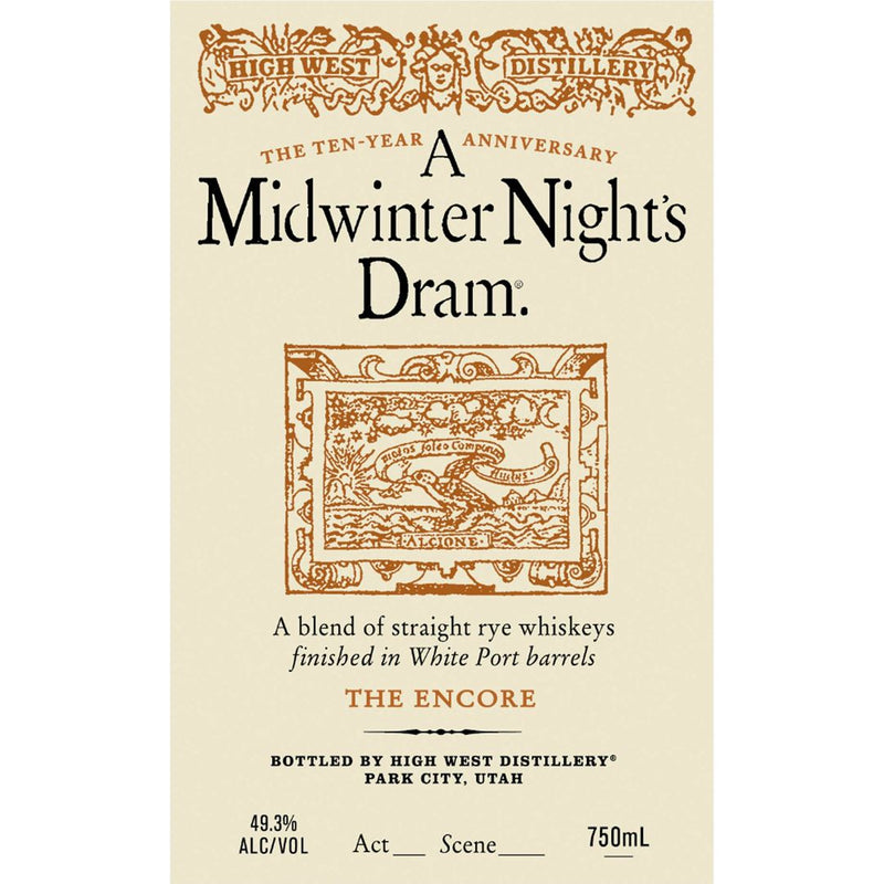 High West A Midwinter Night’s Dram The Encore Act 1