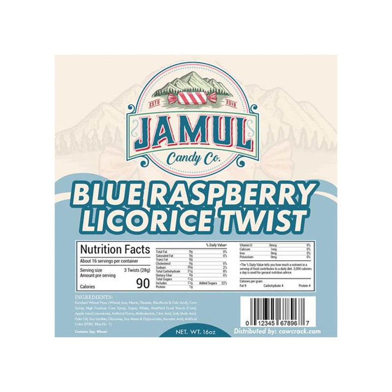 Jamul Blue Raspberry Licorice 8oz
